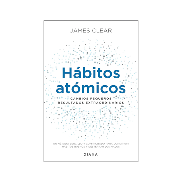 Portada del libro Hábitos Atómicos de James Clear